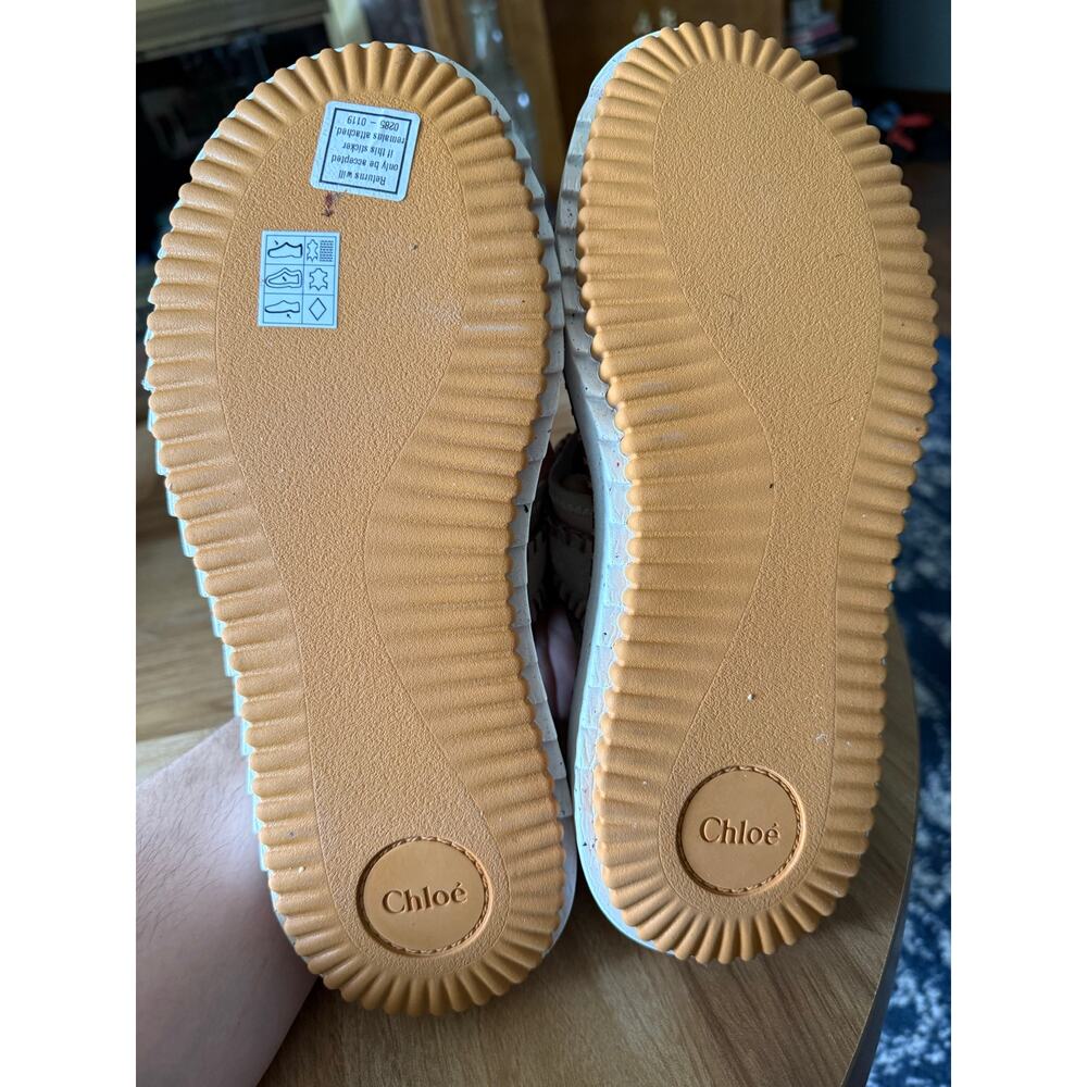 CHLOE Lilli Sporty Suede Platform Slide Sandals Sz. 40 - Picture 9 of 9
